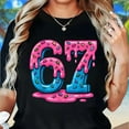 thumbnail image 1 of Six Seven Ice Cream Drip Sports Cool 67 Shirt, Number Graphic Tee, Viral Saying Shirt, Gen Z Gifts Tee SWEATSHIRT All Size S-5XL, 1 of 5