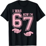 Six Seven Meme 7 Year Old Birthday Shirt was 6 Now I'm 7 T-Shirt