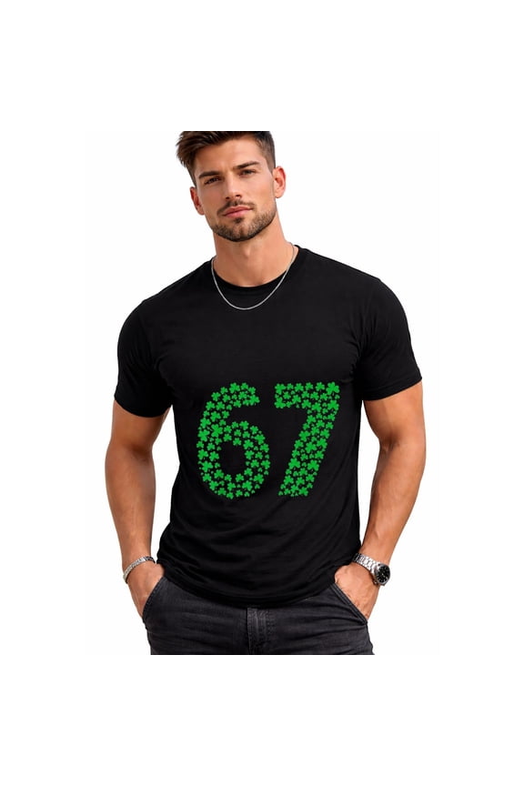 Six Seven Meme St Patrick's Day Shamrocks Men Women T-Shirt