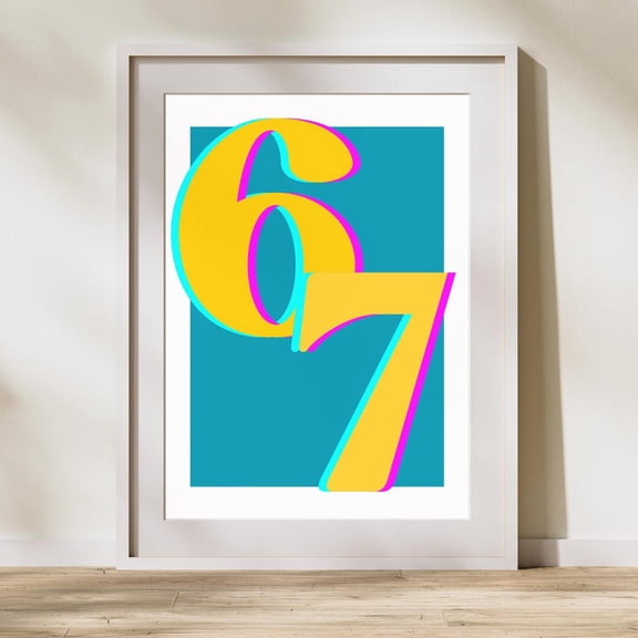 Six Seven Posters - UNFRAMED PAPER POSTER, Home Decor, Vintage Gift, Living Room Dercor