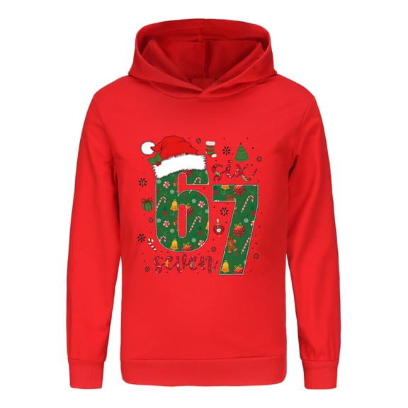 Six Seven X mas Christmas Boy Girl Sweater Hoodie