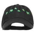 thumbnail image 1 of Six Shamrocks Embroidered Low Cap - Black OSFM, 1 of 5