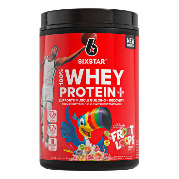 Six Star Pro Nutrition 100% Whey Protein Plus Powder, Kellogg's Froot Loops 1.8 lbs