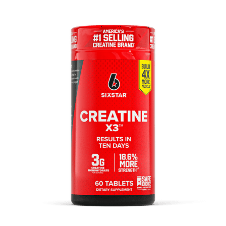 Six Star Pro Nutrition Creatine Caplets, 60 Ct