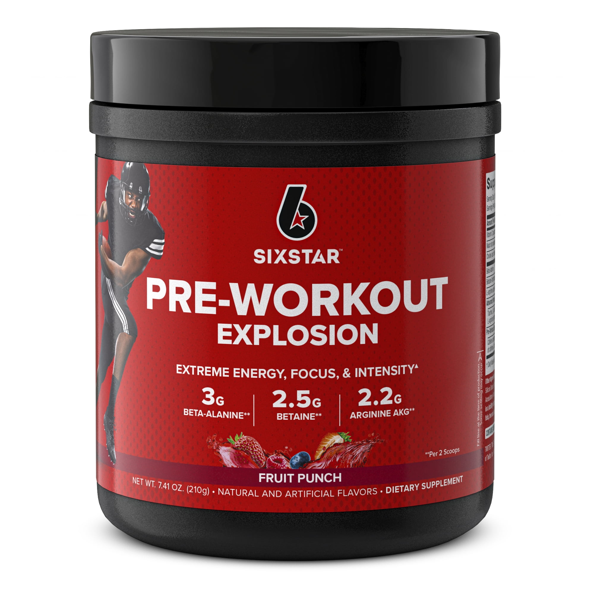 Six Star Pro Nutrition PreWorkout Explosion for Energy, Focus and