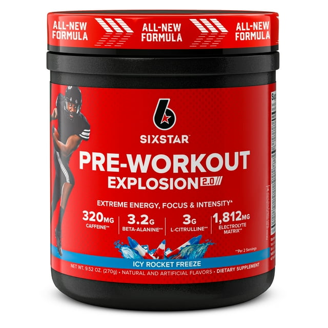 Six Star Pro Nutrition PreWorkout Powder Explosion 2.0 Electrolyte