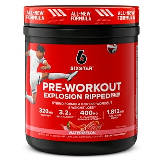 Six Star Pro Nutrition Pre-Workout Powder Explosion 2.0 Electrolyte Matrix, Fruit Punch, 9.52 oz