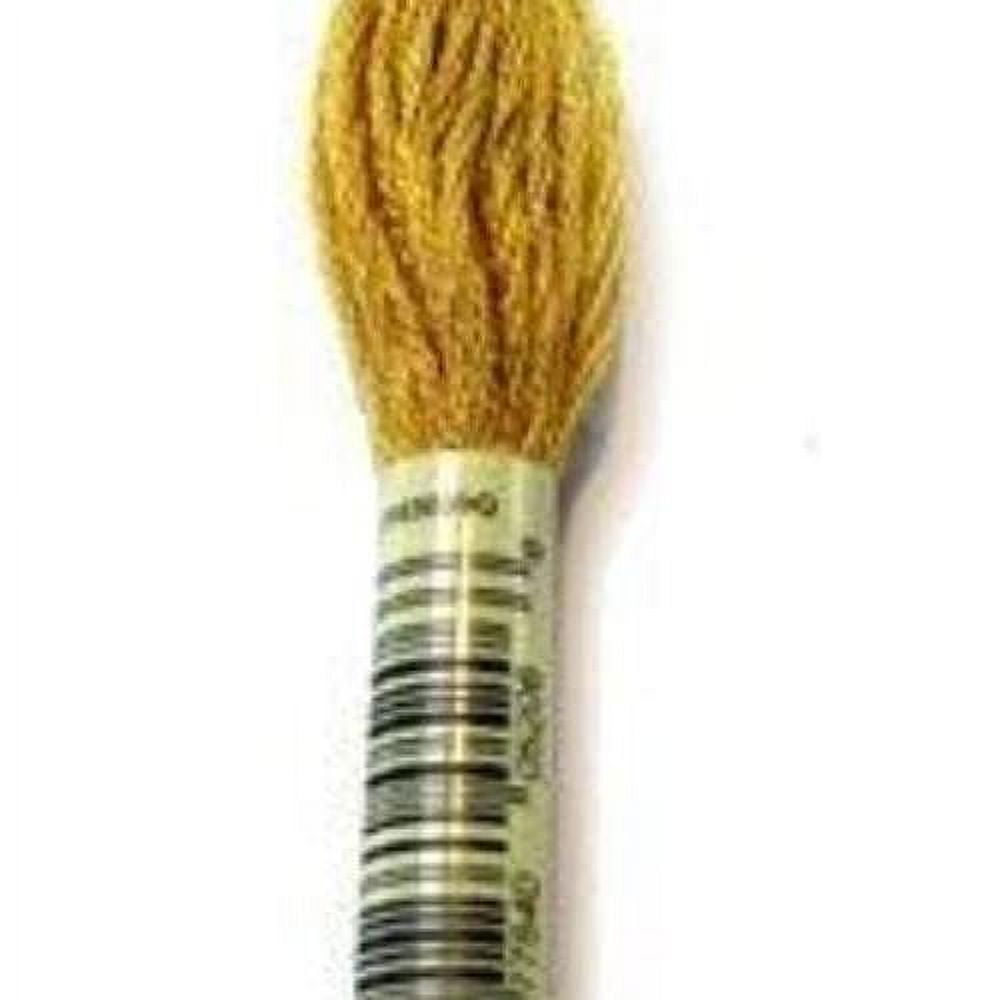 Six Strand Embroidery Cotton Floss, Medium Old Gold, 8.7-Yard, 12 Pack ...