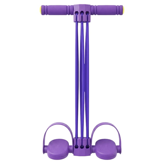 Six-Strands Detachable Pedal Stretcher - Adjustable Sit-Up Assistant for Core Strength Training at Home - Customizable Resistance for All Fitness Levels
