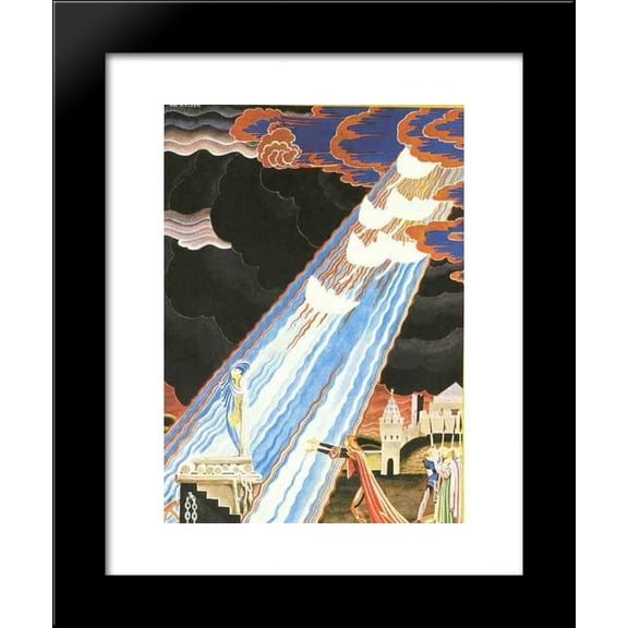 Six Swans 20x24 Framed Art Print by Nielsen, Kay