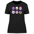 thumbnail image 1 of Six Watercolor Flowers T-Shirt Women -Image by Shutterstock, Female Small, 1 of 2
