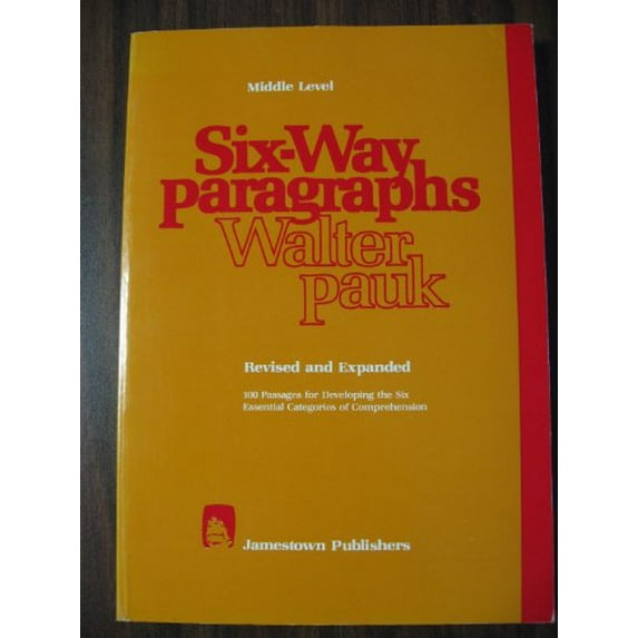 Pre-Owned Six Way Paragraphs: Middle Level (Paperback) 0890613028 9780890613023