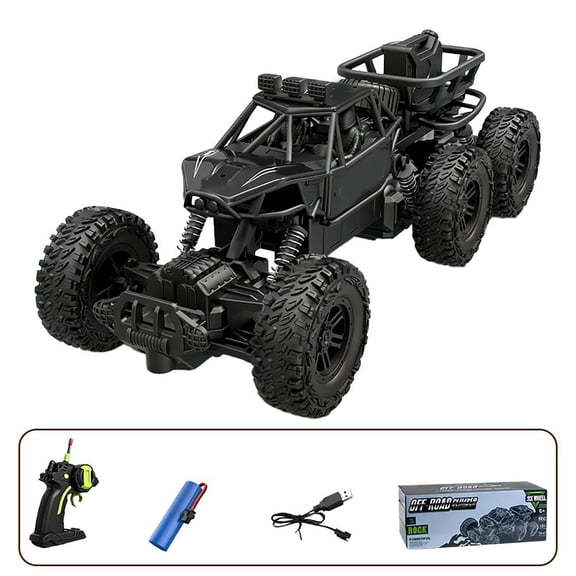 Six-Wheel Alloy Rock-Climbing Rc Car, High-Speed Off-Road Remote Control Truck, All-Terrain High-Resilience Shock Absorption, Four-Wheels Drive Off-Road RC Cars, Outdoor Alloy Rc ATV