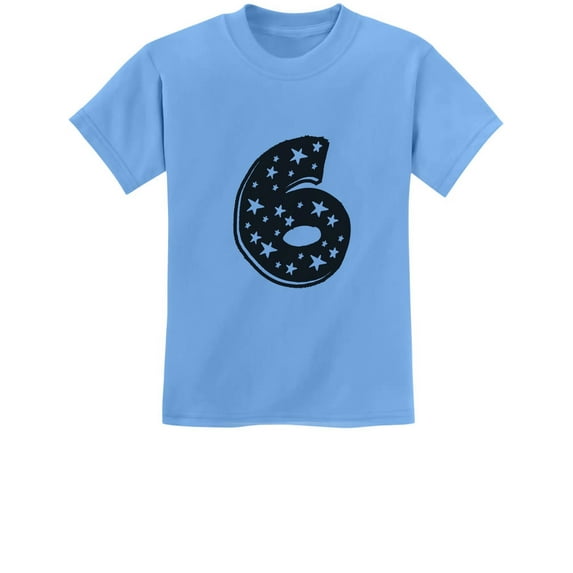 Six Years Old Birthday Gift Shirt I'm 6 Superstar Kids T-Shirt 3T California Blue