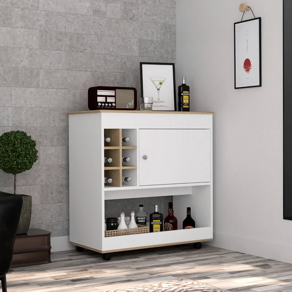 Six bottle cubbies | Great for storing favorite drinks | Keep your beverages well - organized