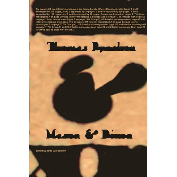 Six groups (of two interior monologues) are located at six different locations, with Group 1 and 2 separated by 206 page, (Paperback)