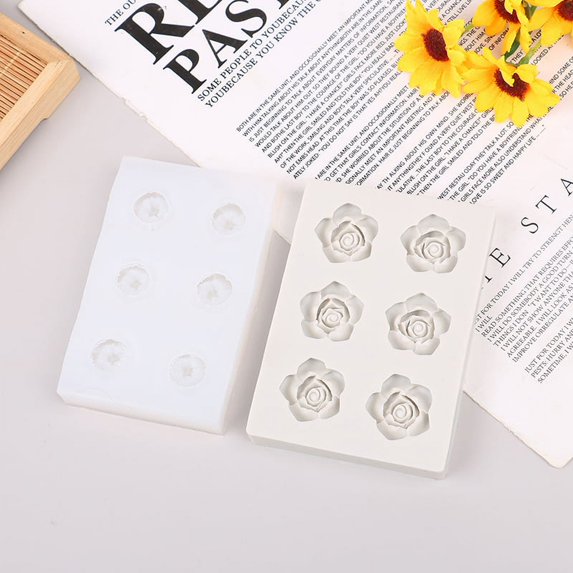 Six-hole Small Flower Silicone Mold Fondant Chocolate Birthday Insert Mold