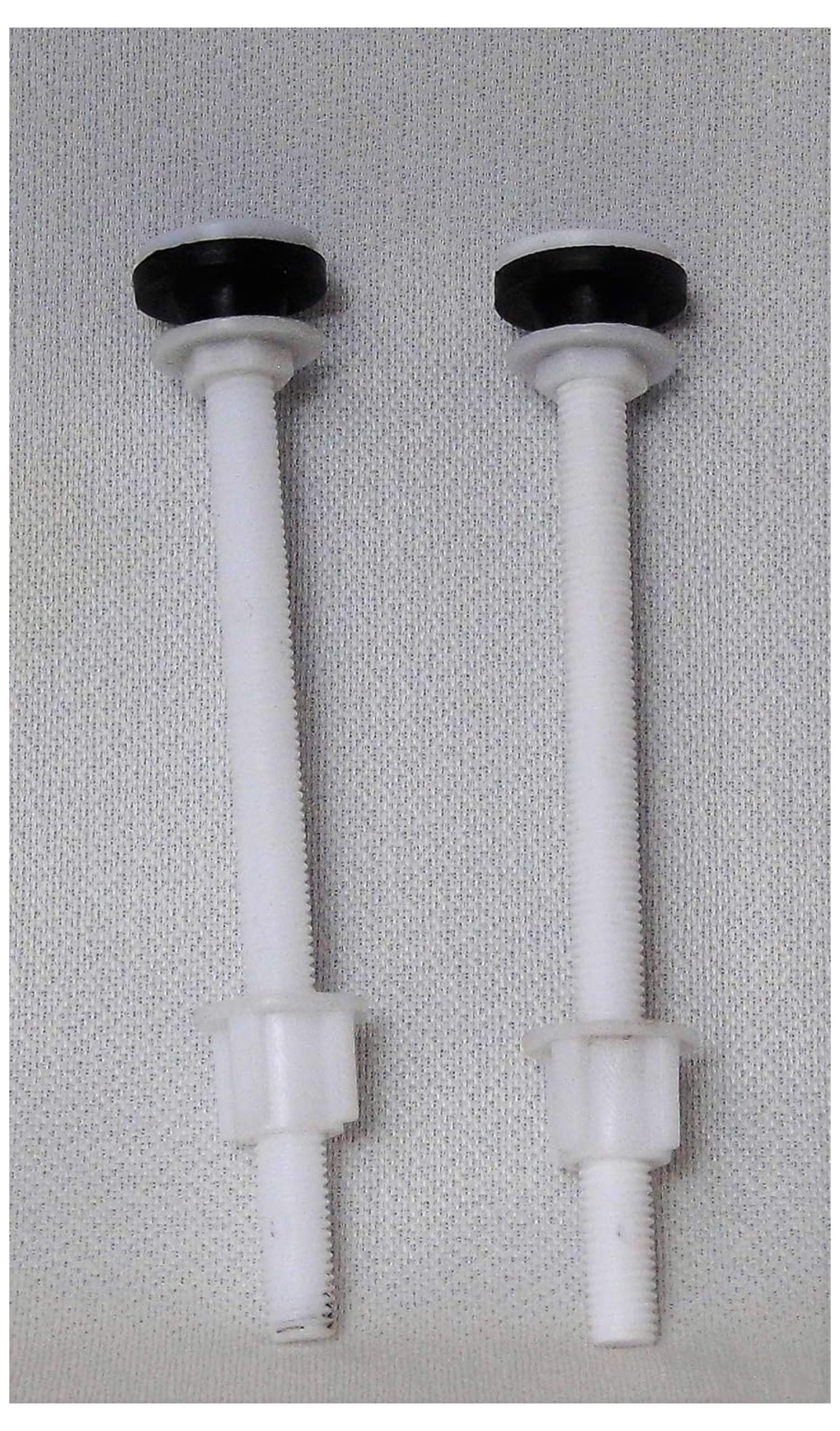 Six inch Nylon Toilet Seat Bolts with Rubber Washers for Raised Toilets