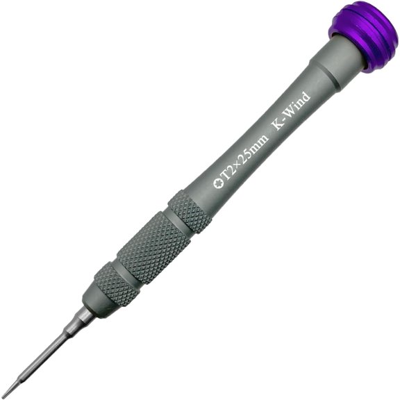Six-point Star-shaped Screwdriver T2, Magnetic Tip, Rotating Cap, Micro Electronic Precision Screwdriver Compatible with Computer Phone Electronics Device, S2 High Alloy Steel Head, Anti-slip