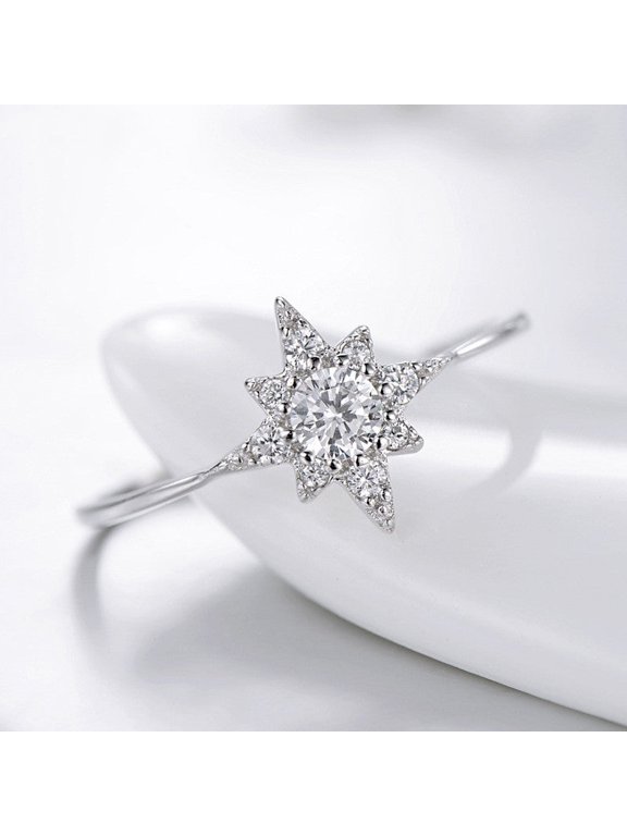 Six-pointed Star Arrow Ring Female Two-piece Style
