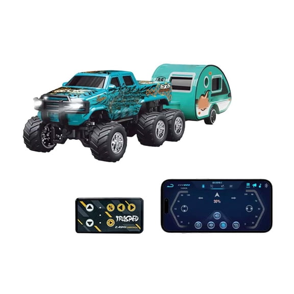 Six wheel alloy model rear wheel drive remote control off-road vehicle