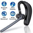 thumbnail image 1 of SixSim Bluetooth Headset 5.3,Wireless Headset Noise Cancelling Headphones for iPhone Android Wireless Earpiece Hi-Fi Stereo LED Display 45H Playtime IPX5 Waterproof Handsfree Earphones for Trucker, 1 of 10