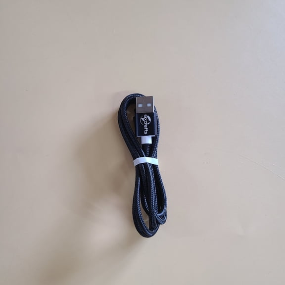 Sixcrafts Electric Charging Cables, Nylon Braided Micro USB Charging Cable, Fast Charging Cord for Android Devices, Black
