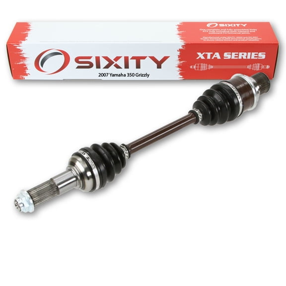 Sixity 2007 compatible with Yamaha 350 Grizzly 4X4 Rear Right XTA Axles Back Passenger IRS YFM35FGIHW FGIW