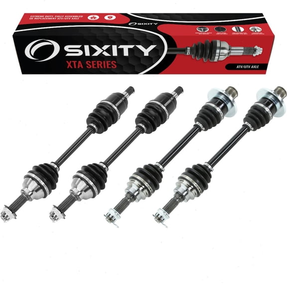 Sixity 2009-2012 compatible with Suzuki 500 King Quad 4X4 Front Rear Left Right XTA Axles Four Driver Passenger LT-A500XP