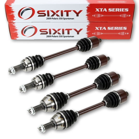 Sixity 2009 compatible with Polaris 550 Sportsman 4X4 Front Rear Left Right XTA Axles Four Driver Passenger A09ZX55AC AL AQ AS AX XP EPS