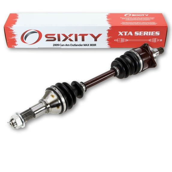 Sixity 2009 for Can-Am Outlander MAX 800R 4X4 Front Left Axles Driver EFI LTD XT Complete Side