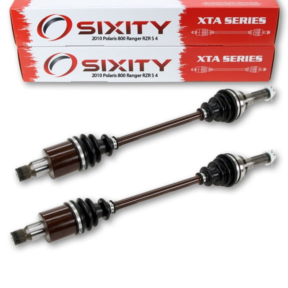 Sixity 2010 compatible with Polaris 800 Ranger RZR S 4 4X4 Rear Left Right XTA Axles Pair Back Driver Passenger R10VH76AB AO AQ AW RZR S EFI