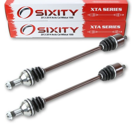 Sixity 2012-2014 compatible with Arctic Cat Wildcat 1000 4X4 Rear Left Right XTA Axles Pair Back Driver Passenger STD LTD 4 X