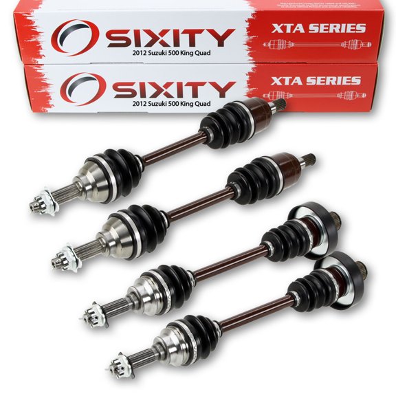 Sixity 2012 compatible with Suzuki 500 King Quad 4X4 Front Rear Left Right XTA Axles Four Driver Passenger LT-A500XZ
