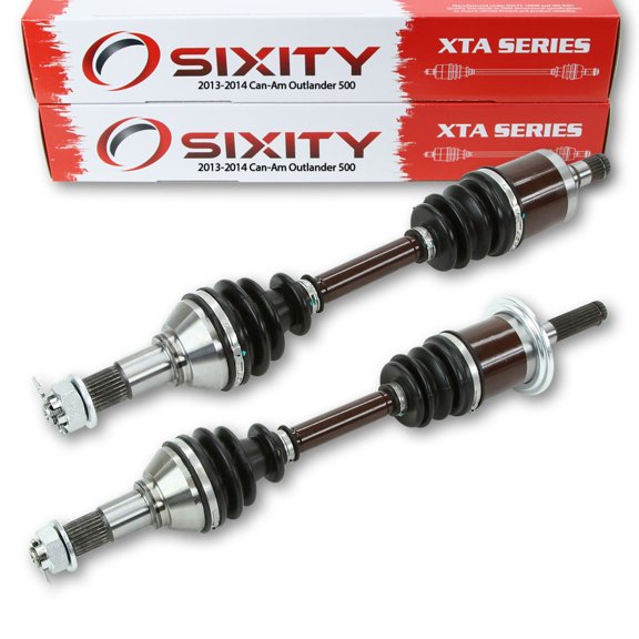Sixity 2013-2014 compatible with Can-Am Outlander 500 4X4 Front Left Right XTA Axles Pair Driver Passenger EFI STD DPS XT