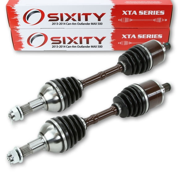 Sixity 2013-2014 compatible with Can-Am Outlander MAX 500 4X4 Rear Left Right XTA Axles Pair Back Driver Passenger EFI STD DPS XT