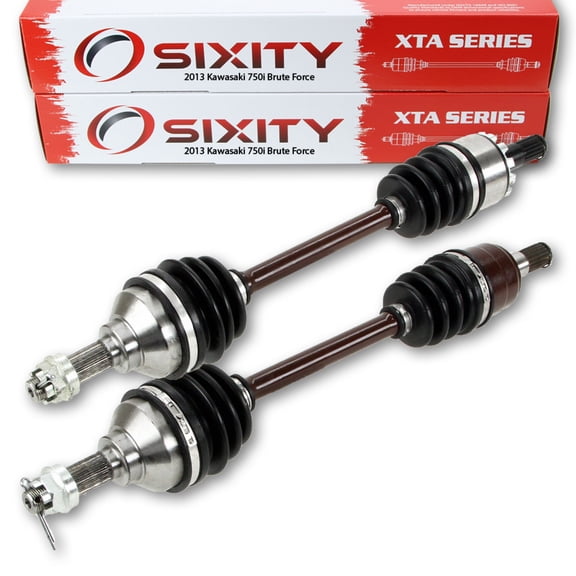 Sixity 2013 compatible with Kawasaki 750i Brute force 4X4 Front Left Right XTA Axles Pair Driver Passenger KVF750GDF EPS