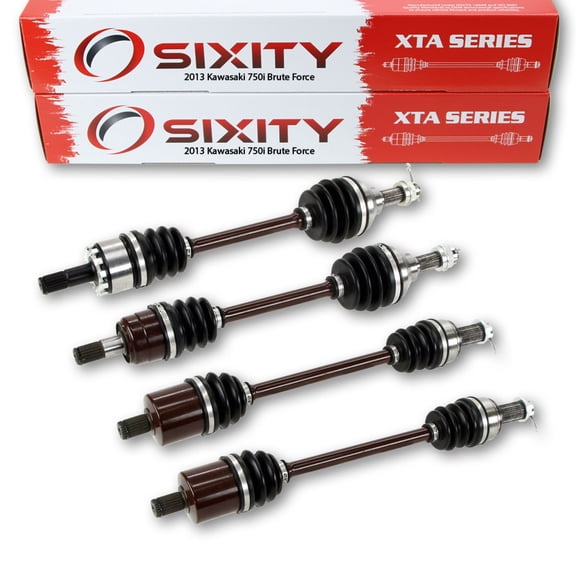 Sixity 2013 compatible with Kawasaki 750i Brute force 4X4 Front Rear Left Right XTA Axles Four Driver Passenger KVF750GDF EPS