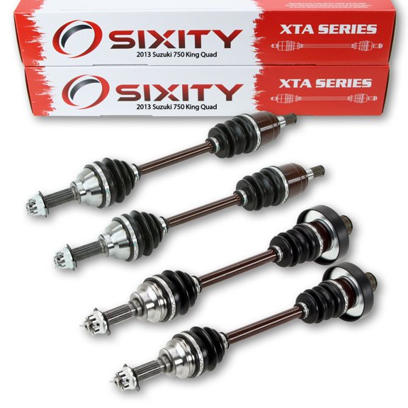 Sixity 2013 compatible with Suzuki 750 King Quad 4X4 Front Rear Left Right XTA Axles Four Driver Passenger LT-A750XPZ