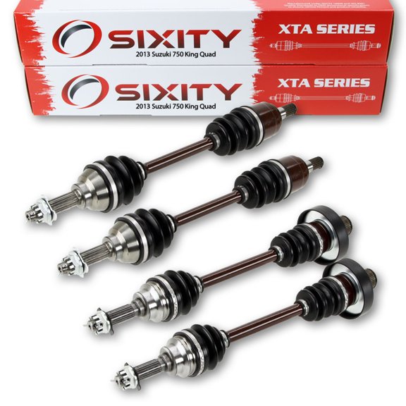 Sixity 2013 compatible with Suzuki 750 King Quad 4X4 Front Rear Left Right XTA Axles Four Driver Passenger LT-A750XZ