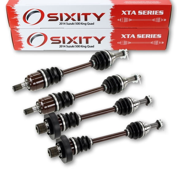 Sixity 2014 compatible with Suzuki 500 King Quad 4X4 Front Rear Left Right XTA Axles Four Driver Passenger LT-A500X