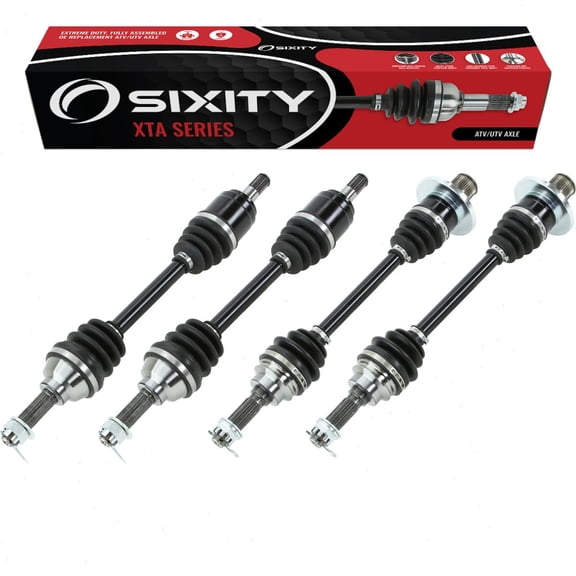 Sixity 2014 compatible with Suzuki 750 King Quad 4X4 Front Rear Left Right XTA Axles Four Driver Passenger LT-A750XZ