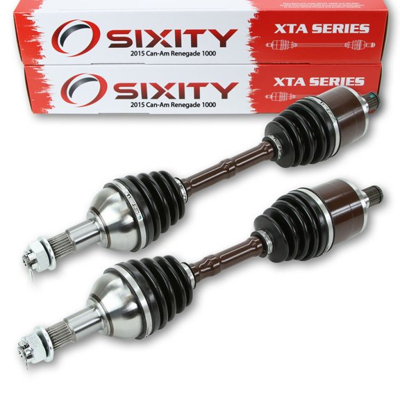 Sixity 2015 compatible with Can-Am Renegade 1000 4X4 Rear Left Right XTA Axles Pair Back Driver Passenger EFI-STD XXC