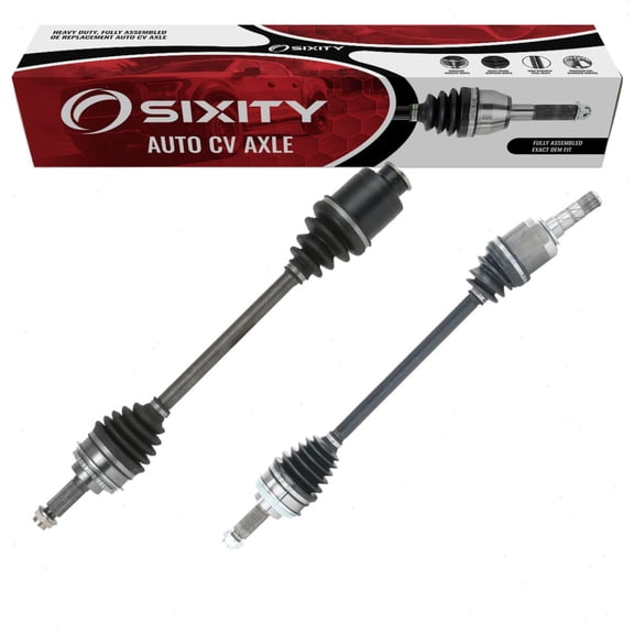Sixity Auto 2 pc Front CV Axle Kit compatible with Subaru Impreza 2004 (before 09/2003) - Pair Left Right Driver Passenger Complete Axle Shaft Assembly