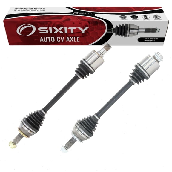 Sixity Auto 2 pc Front CV Axle Kit compatible with Honda Accord 3.0L V6 2003-2007 - Pair Left Right Driver Passenger Complete Axle Shaft Assembly