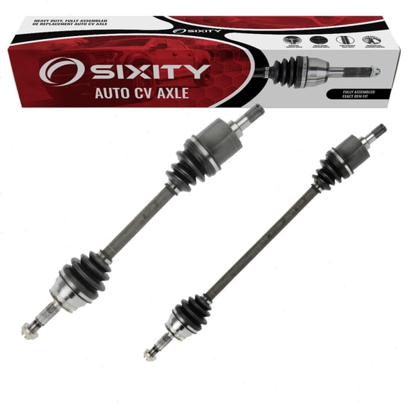 Sixity Auto 2 pc Front CV Axle Kit compatible with Hyundai Elantra 2001-2006 - Pair Left Right Driver Passenger Complete Axle Shaft Assembly