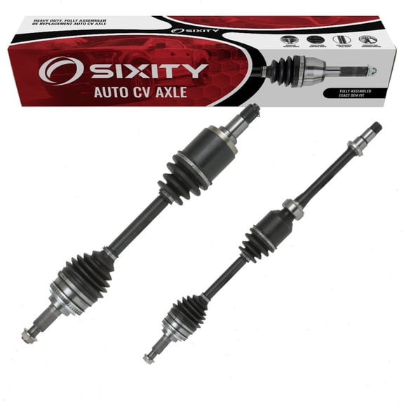 Sixity Auto 2 pc Front CV Axle Kit compatible with Lexus ES300 1997-2001 - Pair Left Right Driver Passenger Complete Axle Shaft Assembly