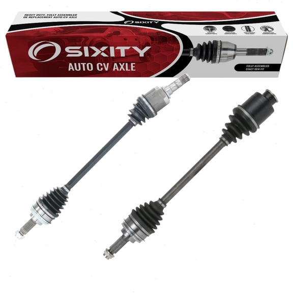 Sixity Auto 2 pc Front CV Axle Kit compatible with Subaru Impreza 2004 (from 09/2003) - Pair Left Right Driver Passenger Complete Axle Shaft Assembly