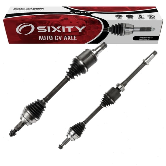 Sixity Auto 2 pc Front CV Axle Kit compatible with Toyota Avalon 3.5L V6 2008-2016 - Pair Left Right Driver Passenger Complete Axle Shaft Assembly