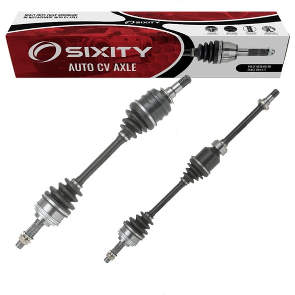 Sixity Auto 2 pc Front CV Axle Kit compatible with Toyota Camry 2.2L L4 1992-2001 - Pair Left Right Driver Passenger Complete Axle Shaft Assembly